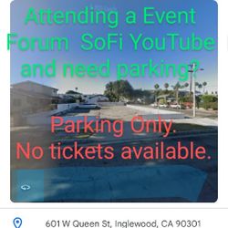 Event Parking for Kia Forum ,SoFi , YouTube, and Intuit 