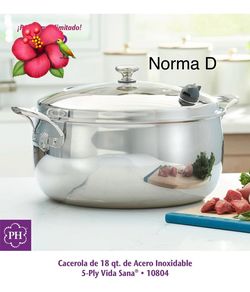 Olla De 18 Qts Vida Sana 5 Ply Nueva En Su Caja 🌺 Princess House 🌺