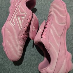 Louis Vuitton Footprint Soccer Sneaker Mens, Pink, Size 7.5