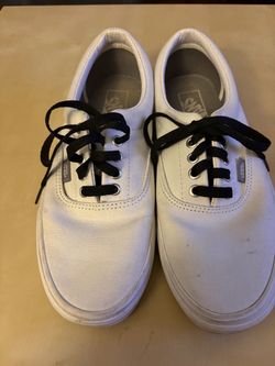 Vans Low-Top White Canvas Sneakers 9M/10.5 w