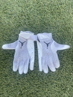 White jordan football gloves xl