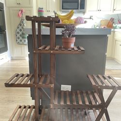 Plant Shelves With Wheels