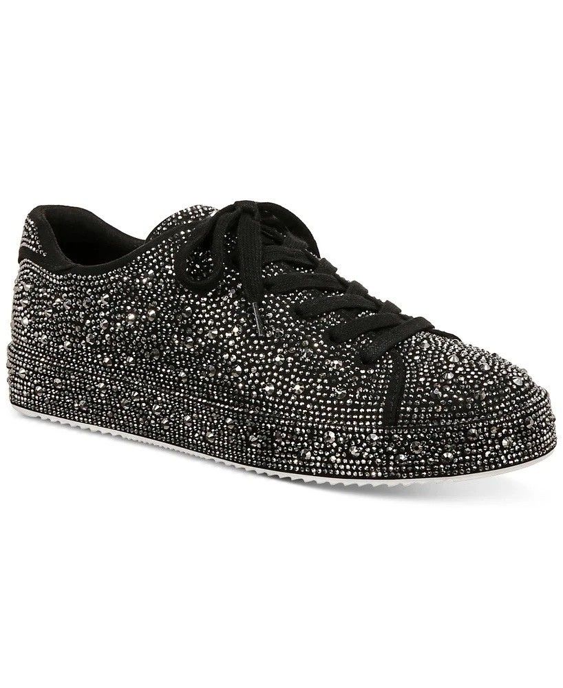I.N.C. International Concepts Lola Rhinestone Sneakers Black Size 7 1/2M