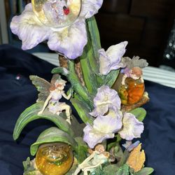 Enchanted Fairy Snow Globe Music Statue 