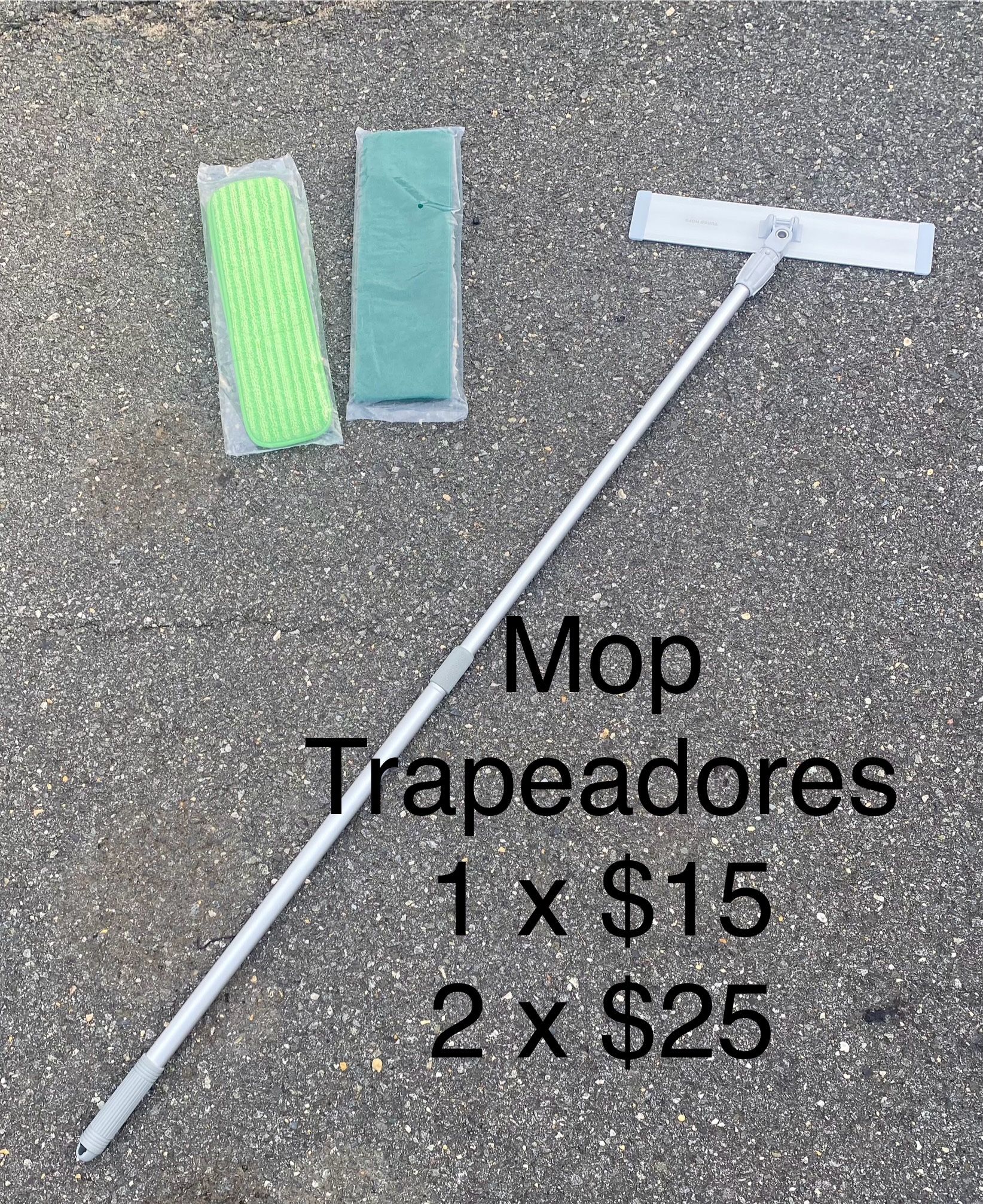 Turbo Mop Microfiber Mop for Floor Cleaning Tile & Wood Floor 4 Reusable Pads Mapos