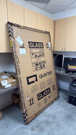 Quartet glass dry erase board 6’ x 4’