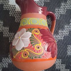Jarrón De Barro Artesanía Mexicana