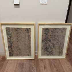 24X30 Textured Fabric Framed Wall Art