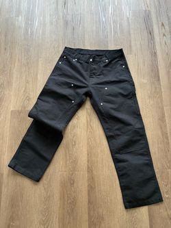 JJJJOUND CARPENTER PANT BLACK SIZE 36 DUCK CANVAS COTTON CHROME HEARTS