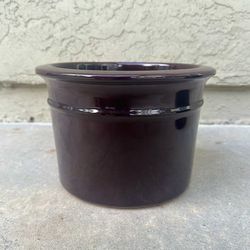 Gainey Ceramics Burgundy Mini Azaelea Planter Pot | Mid Century Modern Pottery