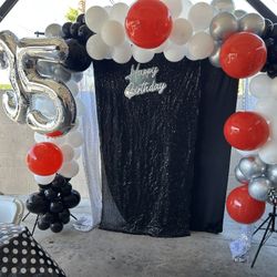 Happy Birthday Balloon Garland