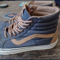 vANs sk8-HI dEniM sHoeS