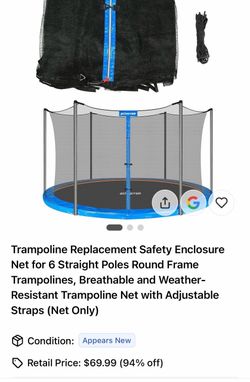 Trampoline Replacement Safety