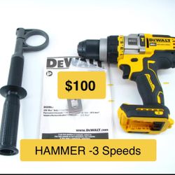 Dewalt New Hammer Drill 20v Flex Advantage -3 Speeds Nuevo 
