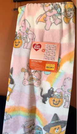 Carebear Halloween Plush Blanket