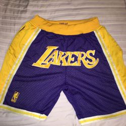 Just Don Lakers Shorts Size Large