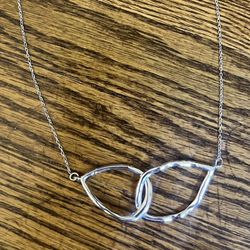 Chloe & Isabel Necklace, Silver Tones, hammered silver look