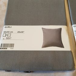 Set of 4 grey Pillow Covers, Ikea