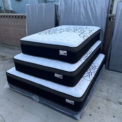 King Size Mattress Pillow Top New 12"