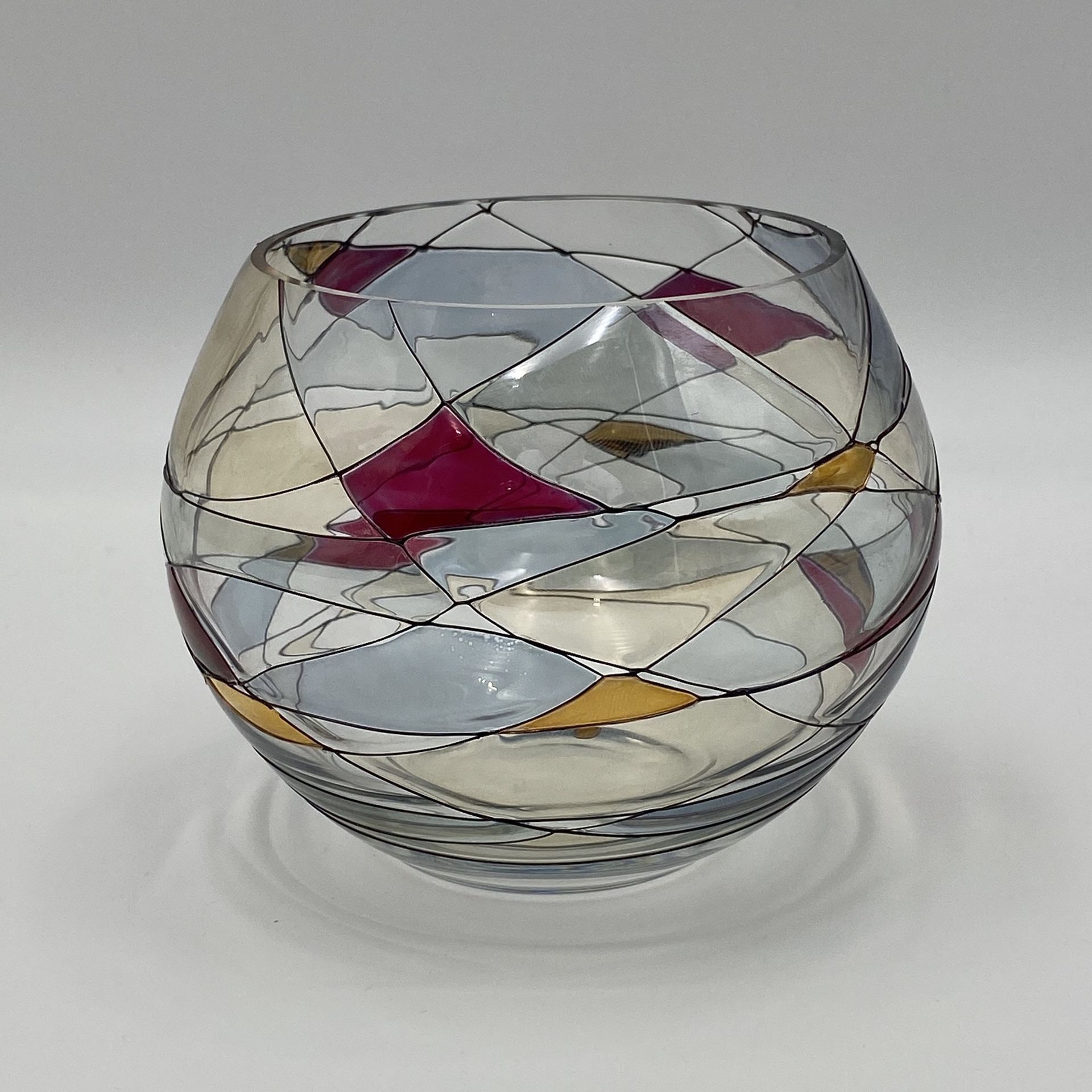 Romanian Milano Glass Bowl