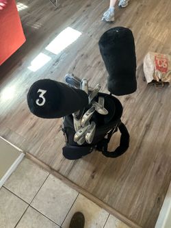 Golf Club Set with Black Bag