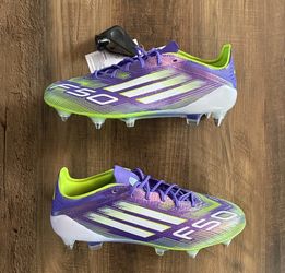 Adidas F50 Elite SG Soccer Cleats Men Size 13 Purple Rush Lucid Lemon JH7633