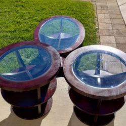 Coffee/End Glass Tables 