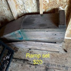 Wood Ramp Set $20 OBO