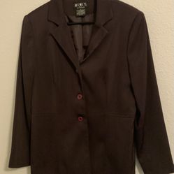 Business Sexy Two Piece Blazer Set Size 10. $15.00 for the two piece set. One Purple and one Brown.