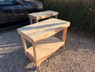 Heavy Duty 2’x4’x3’ Mobile Workbench w/ Locking Casters