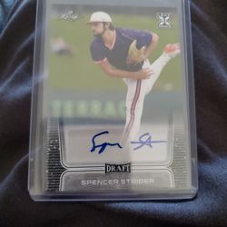 Spencer Strider XRC RC Rookie Autograph Great Card 