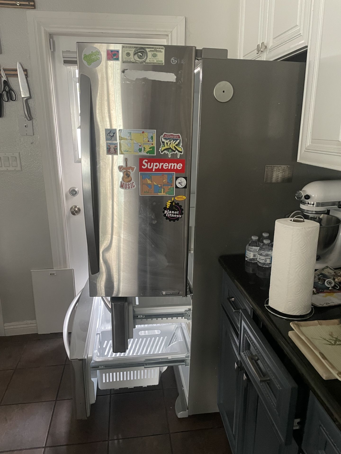 Chrome Modern Refrigerator 