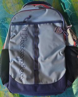 Champion Backpack 17in Laptop Light Blue Purple