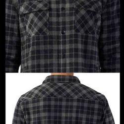 Men’s Plush Lining Shirt Jacket Flannel Print Size:XL $30 Each 
