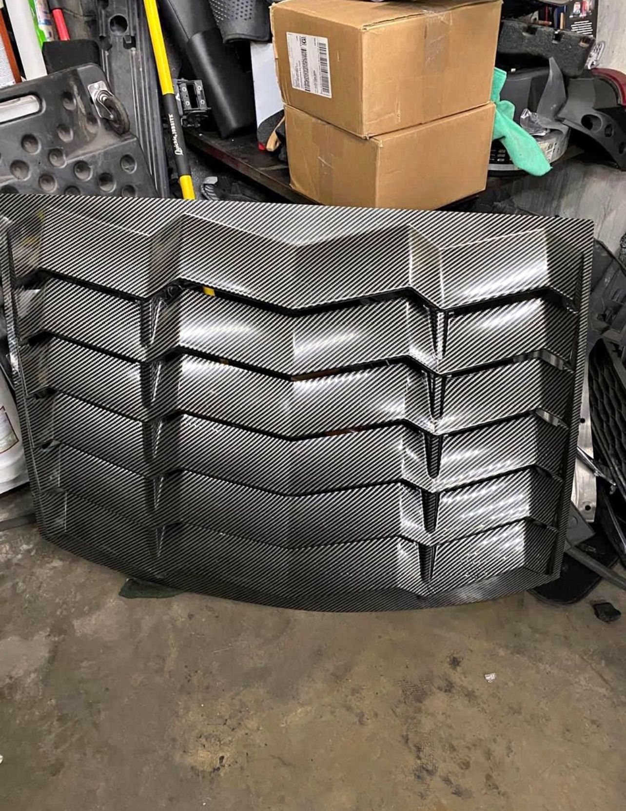 carbon fiber rear windshield cover