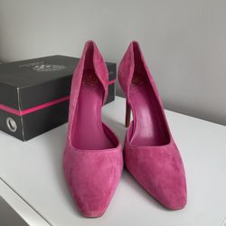 Vince Camuto Pink Suede Heels