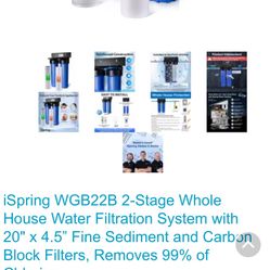 ISpring 2-stage Whole House Water Filtration System
