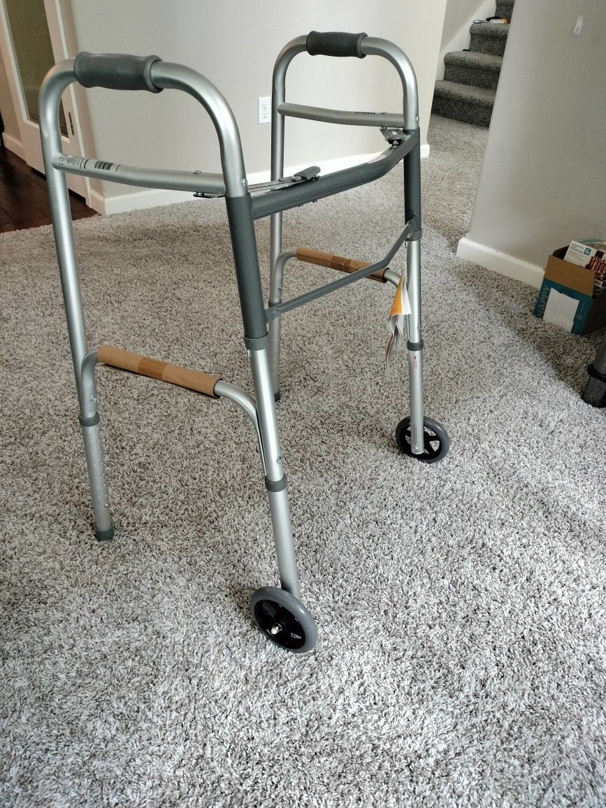 Walker with 2 Wheels And Adjustable Legs
