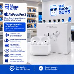 Apple - AirPods Pro 3 - $1 Down Payment Plan Available