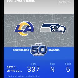 Seahawks - Rams,  Dec 18th - 2 Tickets For $525 