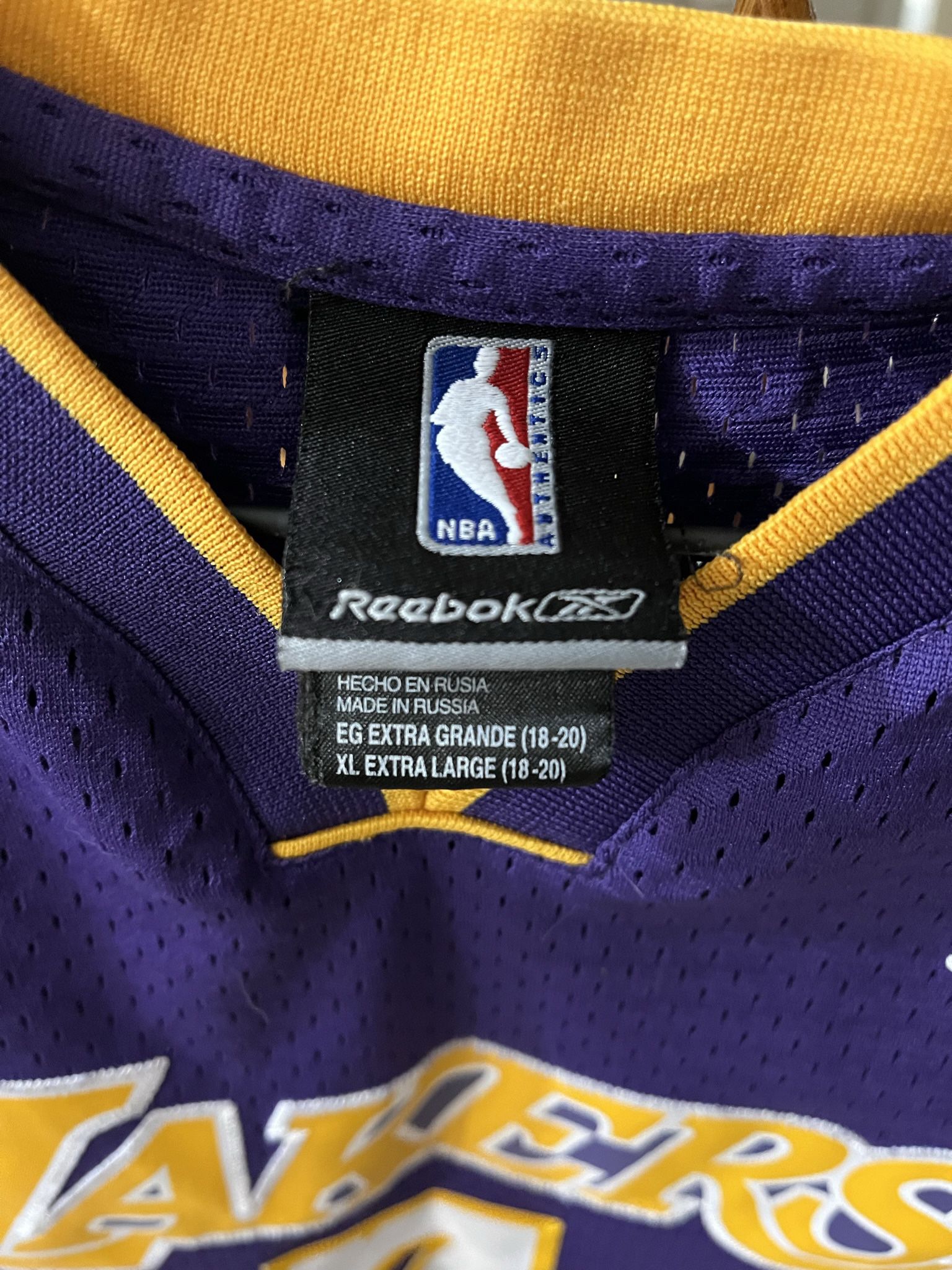Rare VTG NBA Reebok HWC Los Angeles Lakers Lamar Odom Jersey 7 Blue Men for  Sale in Channelview, TX - OfferUp