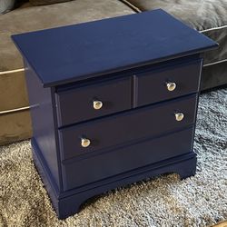 Navy Blue Nightstand 