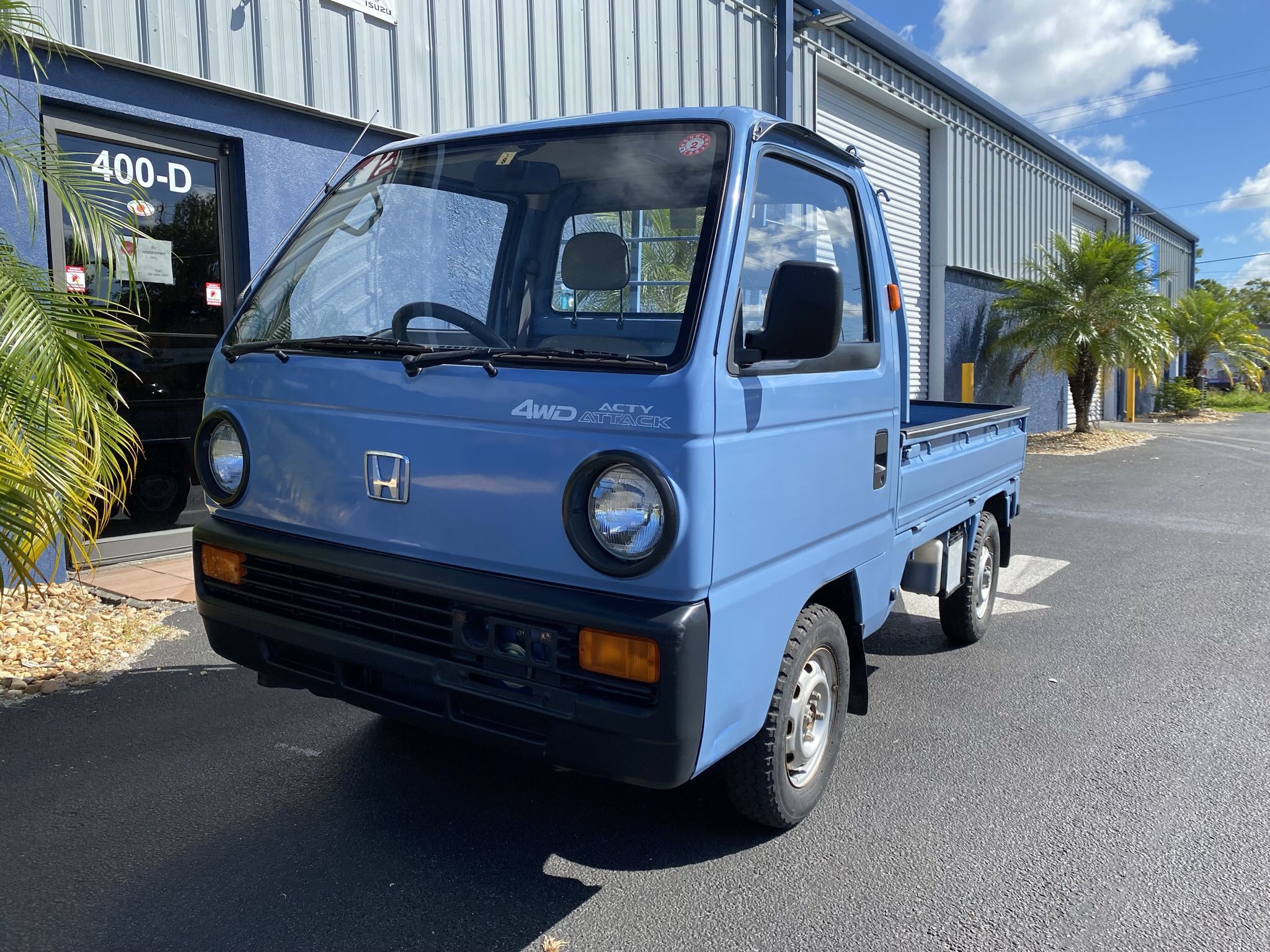 1989 Honda Acty Mini Truck 4WD, JDM Import, Right Hand Drive, A/C, 4 speed Manual, 18,500 Miles Verified
