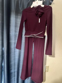 Girls Yoga Two-Piece Ribbed Set