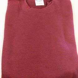 Women's Maroon Long Sleeve Sweatshirt--Size Medium
