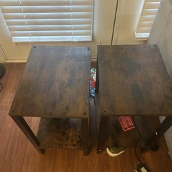 End Tables With Charging Ports Sold As A Pair 