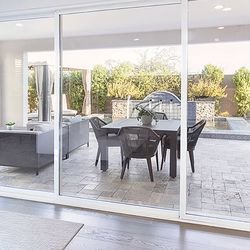 Western White multi Slide Sliding Doors 9ft X 6/8