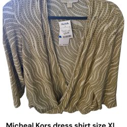 Brand New. Michael Kors Dress Shirt  xL
