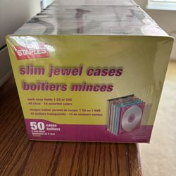 Staples Slim Jewel Cases 50pack