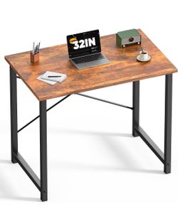 32-Inch White Computer Desk